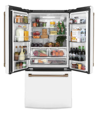 Café 18.6 Cu. Ft. French-Door Counter-Depth Refrigerator - CWE19SP4NW2|Réfrigérateur Café de 18,6 pi³ à portes françaises de profondeur comptoir - CWE19SP4NW2|CWE19SPW