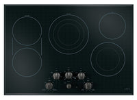 Café 5-Piece Electric Cooktop Brushed Black Knobs - CXCE1HKPMBT|Boutons noir brossé pour surface de cuisson électrique 5 pièces Café - CXCE1HKPMBT|CXCE1HBT