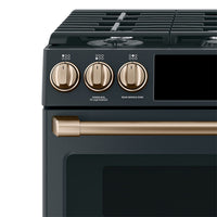 Café Gas Range Brushed Bronze Knobs and Handles Set - CXFCGHKPMBZ|Ensemble de poignées et de boutons bronze brossé pour cuisinière à gaz Café – CXFCGHKPMBZ|CXFCGHBZ