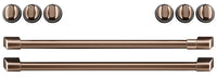 Café Induction Range Brushed Copper Knobs and Handles Set - CXFCHHKPMCU|Ensemble de poignées et de boutons cuivre brossé pour cuisinière à induction Café – CXFCHHKPMCU|CXFCHHCU