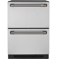 Café Dual-Drawer Refrigerator Brushed Black Handle Set - CXMA3H3PNBT | Ensemble de poignées noir brossé pour réfrigérateur Café à deux tiroirs - CXMA3H3PNBT | CXQD2H2B