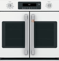 Café French-Door Wall Oven Brushed Stainless Steel Knobs and Handles - CXWSFHKPMSS|Poignées et boutons acier inoxydable brossé pour four mural à portes françaises Café - CXWSFHKPMSS|CXWSFHSS