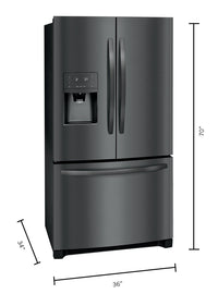 Frigidaire 27.2 Cu. Ft. French-Door Refrigerator – FFHB2750TD - Refrigerator with Exterior Water/Ice Dispenser