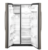 GE 21.8 Cu. Ft. Counter-Depth Side-by-Side Refrigerator - GZS22IMNES | Réfrigérateur GE de 21,8 pi³ de profondeur comptoir à compartiments juxtaposés – GZS22IYNFS | GZS22NES