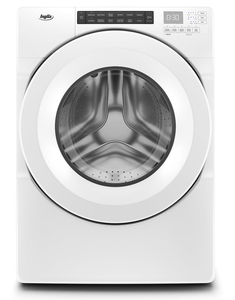 Inglis 5.0 Cu. Ft. Closet-Depth Front-Load Washer - IFW5900HW|Laveuse Inglis de 5 pi3 à chargement frontal de profondeur placard - IFW5900HW|IFW5900W