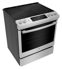 GE 5.3 Cu. Ft. Convection Slide-In Electric Range - JCS840SMSS|Cuisinière électrique encastrée GE de 5,3 pi³ à convection – JCS840SMSS|JCS840SS