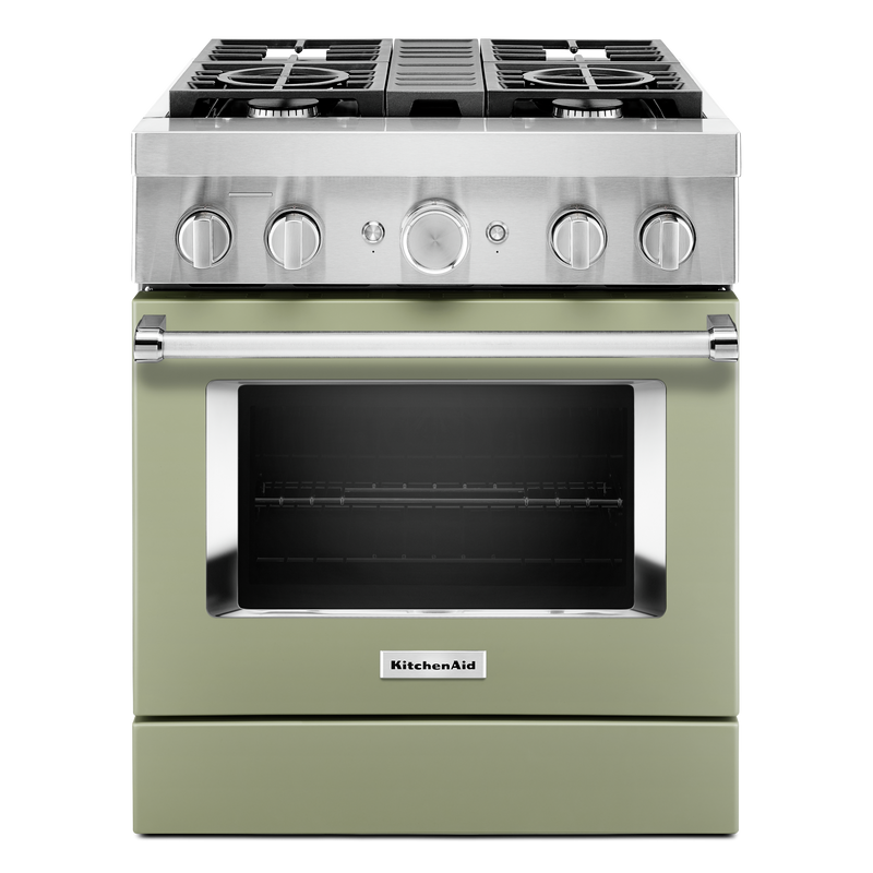 KitchenAid 30" Smart Commercial-Style Gas Range - KFGC500JAV|Cuisinière hybride intelligente KitchenAid de 30 po de style commercial - KFGC500JAV|KFGC500V