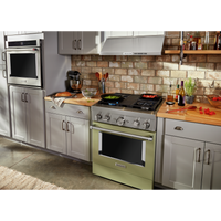 KitchenAid 30" Smart Commercial-Style Gas Range - KFGC500JAV|Cuisinière hybride intelligente KitchenAid de 30 po de style commercial - KFGC500JAV|KFGC500V