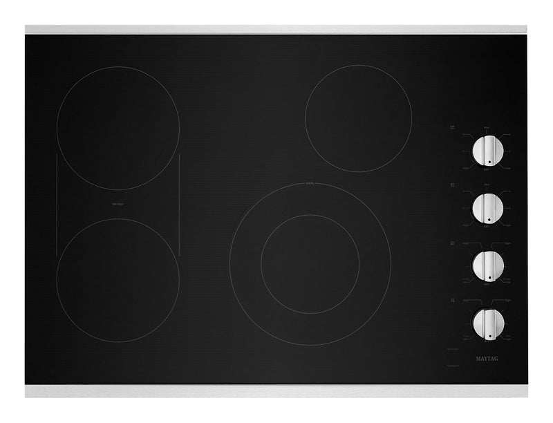 Maytag 30" Electric Cooktop with Reversible Grill and Griddle - MEC8830HS|Surface de cuisson électrique Maytag 30 po avec gril et plaque chauffante réversibles - MEC8830HS|MEC8830S