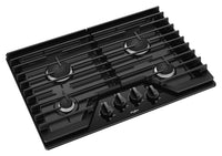 Whirlpool 30" Gas Cooktop with EZ-2-Lift™ Hinged Cast-Iron Grates - WCG55US0HB|Surface de cuisson à gaz Whirlpool 30 po avec grille en fonte à charnières EZ-2-LiftMC - WCG55US0HB|WCG55U0B