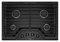 Whirlpool 30" Gas Cooktop with EZ-2-Lift™ Hinged Cast-Iron Grates - WCG55US0HB|Surface de cuisson à gaz Whirlpool 30 po avec grille en fonte à charnières EZ-2-LiftMC - WCG55US0HB|WCG55U0B