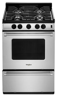 Whirlpool 24-Inch 3.0 Cu. Ft. Freestanding Gas Range - WFG500M4HS|Cuisinière amovible à gaz Whirlpool de 24 po et d'une capacité de 3,0 pi³ - WFG500M4HS|WFG500M4