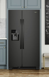 Whirlpool 21 Cu. Ft. Side-by-Side Refrigerator - WRS321SDHB|Réfrigérateur Whirlpool de 21 pi3 à compartiments juxtaposés - WRS321SDHB|WRS321DB