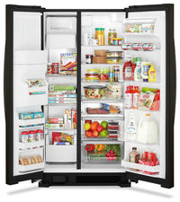 Whirlpool 21 Cu. Ft. Side-by-Side Refrigerator - WRS321SDHV|Réfrigérateur Whirlpool de 21 pi3 à compartiments juxtaposés - WRS321SDHV|WRS321DV