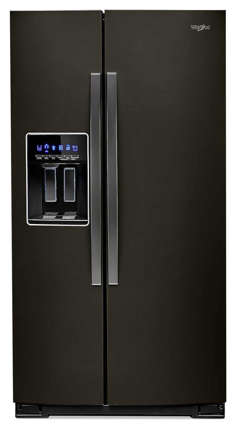 Whirlpool 28 Cu. Ft. Side-by-Side Refrigerator with Exterior Water Dispenser - WRS588FIHV|Réfrigérateur Whirlpool de 28 pi³ à compartiments juxtaposés avec distributeur d'eau externe - WRS588FIHV|WRS588IV