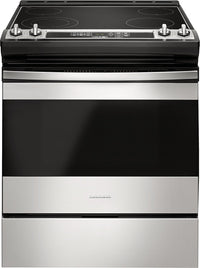 Amana 4.8 Cu. Ft. Electric Slide-In Range with Front Console – YAES6603SFS|Cuisinière électrique à commandes frontales Amana – YAES6603SFS|YAES660S