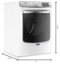 Maytag 7.3 Cu. Ft. Smart Front-Load Gas Dryer with Extra Power and Steam - MGD8630HW|Sécheuse gaz intelligente Maytag frontale 7,3 pi3, fonction Extra Power et vapeur - MGD8630HW|MGD8630W