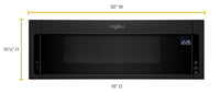 Whirlpool 1.1 Cu. Ft. Low-Profile Microwave Hood Combination - YWML75011HB|Whirlpool Four micro-ondes 1,1 pi³ - YWML75011HB|YWML75HB