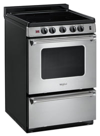 Whirlpool 24" 3.0 Cu. Ft. Freestanding Electric Range - YWFE50M4HS|Cuisinière électrique amovible Whirlpool de 24 po et 3 pi³ - YWFE50M4HS|YWFE50HS