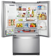 Whirlpool 27 Cu. Ft. French-Door Refrigerator in Fingerprint-Resistant Stainless Steel - WRF757SDHZ|Réfrigérateur Whirlpool de 27 pi³ à portes françaises - WRF757SDHZ|WRF757HZ