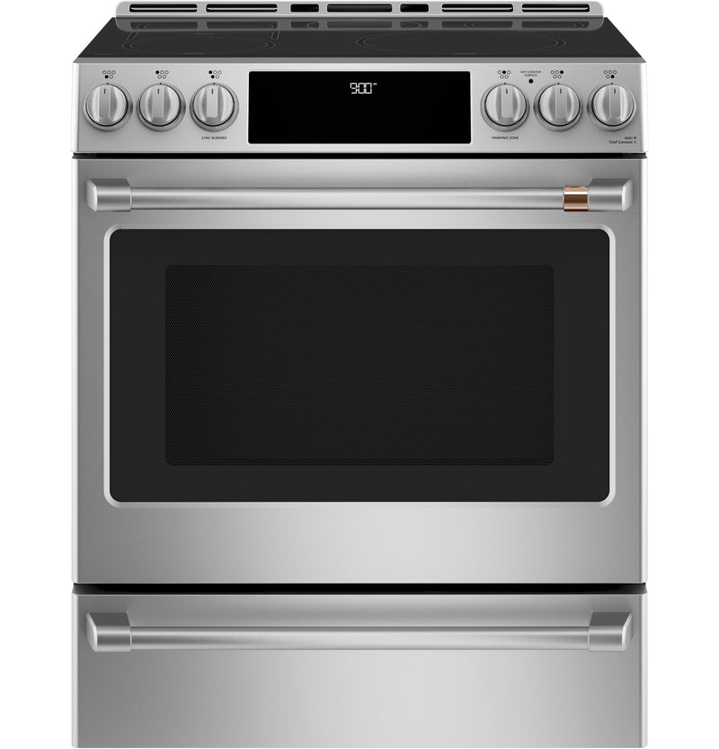 Café Slide-In Electric Range with Warming Drawer - CCHS900P2MS1|Cuisinière électrique encastrée Café avec tiroir-réchaud - CCHS900P2MS1|CCHS900S