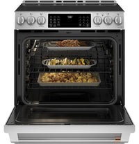 Café Slide-In Electric Range with Warming Drawer - CCHS900P2MS1|Cuisinière électrique encastrée Café avec tiroir-réchaud - CCHS900P2MS1|CCHS900S