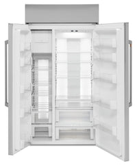 Café 48" Built-In 29.5 Cu. Ft. Smart Side-by-Side Refrigerator - CSB48WP2NS1|Réfrigérateur intelligent encastré Café de 48 po de 29,5 pi3 à compartiments juxtaposés -CSB48WP2NS1|CSB48WPS