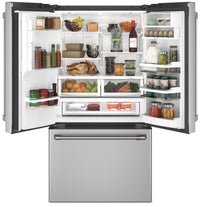 Café 22.1 Cu. Ft. French-Door Refrigerator with Keurig® K-Cup® Brewing System - CYE22UP2MS1 | Réfrigérateur Café 22,1 pi³ à portes françaises avec système d'infusion K-Cup Keurig – CYE22UP2MS1 | CYE22UPS