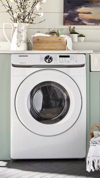 Samsung 7.5 Cu. Ft. Front-Load Electric Dryer - DVE45T6005W/AC | Sécheuse électrique Samsung à chargement frontal de 7,5 pi³ - DVE45T6005W/AC | DVE45T5W