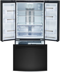 GE Profile 24.5 Cu. Ft. French-Door Refrigerator with Space-saving Icemaker – PNE25NGLKWW|Réfrigérateur GE Profile de 24,5 pi³ à portes françaises avec machine à glaçons – PNE25NGLKWW|PNE25KBB