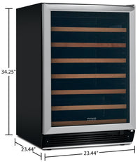 Frigidaire 5.3 Cu. Ft. 52-Bottle Wine Cooler - FGWC5233TS | Refroidisseur à vin Frigidaire de 5,3 pi3 à 52 bouteilles – FGWC5233TS | FGWC5233