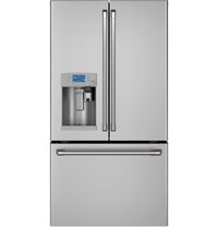 Café 22.1 Cu. Ft. French-Door Refrigerator with Keurig® K-Cup® Brewing System - CYE22UP2MS1 | Réfrigérateur Café 22,1 pi³ à portes françaises avec système d'infusion K-Cup Keurig – CYE22UP2MS1 | CYE22UPS