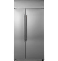 Café 42" Built-In 25 Cu. Ft. Smart Side-by-Side Refrigerator - CSB42WP2NS1|Réfrigérateur intelligent encastré Café de 42 po de 25 pi3 à compartiments juxtaposés - CSB42WP2NS1|CSB42WPS