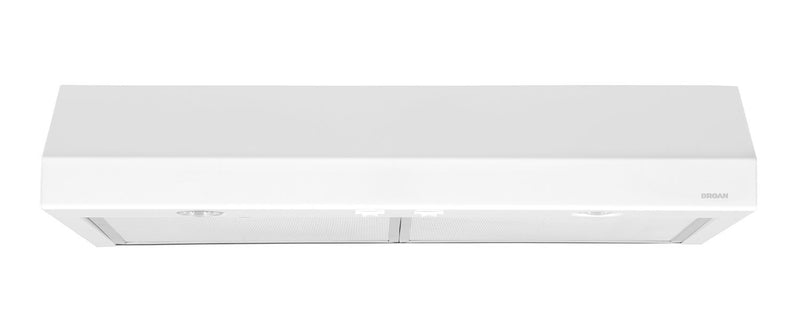 Broan 30" 300 CFM Under-Cabinet Range Hood – White|Hotte de cuisinière sous l'armoire 300 pi3/min Broan de 30 po - blanche|BCS330WW