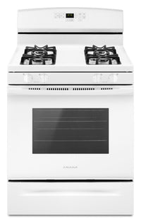 Amana 5.0 Cu. Ft. Freestanding Gas Range with Self-Clean – AGR6603SFW|Cuisinière à gaz amovible Amana de 5,0 pi3 avec autonettoyage – AGR6603SFW|AGR6603W