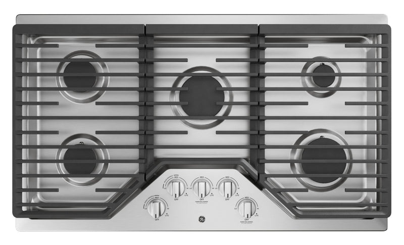 GE 36" Built-In Gas Cooktop - JGP5036SLSS|Surface de cuisson à gaz encastrée GE de 36 po – JGP5036SLSS