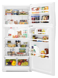 Whirlpool 14 Cu. Ft. Top-Freezer Refrigerator - WRT134TFDW|Réfrigérateur Whirlpool de 14 pi³ à congélateur supérieur - WRT134TFDW|WRT134TFW