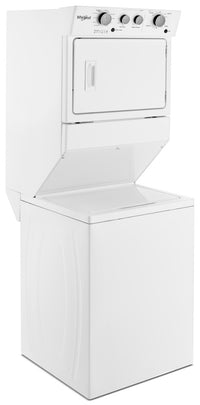 Whirlpool 4.0 cu.ft Gas Stacked Laundry Center 9 Wash cycles and AutoDry™ - WGT4027HW|Whirlpool Centre de lavage superposé au gaz de 4,0 pi³ avec lave-vaisselle|WGT4027H