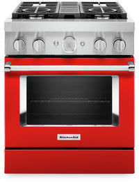 KitchenAid 30" Smart Commercial-Style Dual Fuel Range - KFDC500JPA|Cuisinière hybride intelligente KitchenAid de 30 po de style commercial - KFDC500JPA|KFDC500A