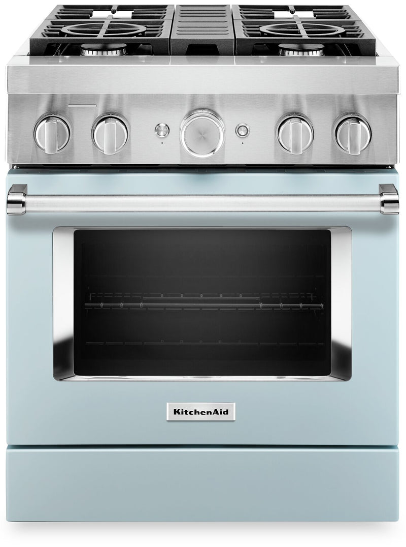 KitchenAid 30" Smart Commercial-Style Gas Range - KFGC500JIB|Cuisinière à gaz intelligente KitchenAid de 30 po de style commercial - KFGC500JIB|KFGC500I