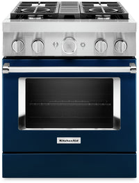 KitchenAid 30" Smart Commercial-Style Dual Fuel Range - KFDC500JIB|Cuisinière hybride intelligente KitchenAid de 30 po de style commercial - KFDC500JIB|KFDC500I