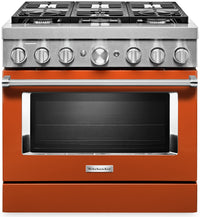 KitchenAid 36" Smart Commercial-Style Gas Range - KFGC506JSC|Cuisinière à gaz intelligente KitchenAid de 36 po de style commercial - KFGC506JSC|KFGC506C