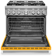 KitchenAid 36" Smart Commercial-Style Dual Fuel Range - KFDC506JYP|Cuisinière hybride intelligente KitchenAid de 36 po de style commercial - KFDC506JYP|KFDC506P