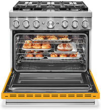 KitchenAid 36" Smart Commercial-Style Dual Fuel Range - KFDC506JYP|Cuisinière hybride intelligente KitchenAid de 36 po de style commercial - KFDC506JYP|KFDC506P