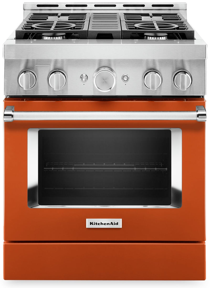 KitchenAid 30" Smart Commercial-Style Gas Range - KFGC500JSC|Cuisinière à gaz intelligente KitchenAid de 30 po de style commercial - KFGC500JSC|KFGC500C