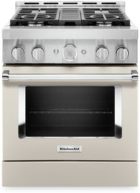 KitchenAid 30" Smart Commercial-Style Dual Fuel Range - KFDC500JMH|Cuisinière hybride intelligente KitchenAid de 30 po de style commercial - KFDC500JMH|KFDC500H