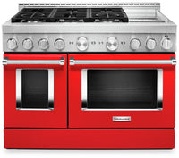 KitchenAid 48" Smart Commercial-Style Dual Fuel Range with Griddle - KFDC558JPA|Cuisinière hybride intelligente KitchenAid 48 po de style commercial, plaque chauffante - KFDC558JPA|KFDC558A