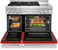 KitchenAid 48" Smart Commercial-Style Dual Fuel Range with Griddle - KFDC558JPA|Cuisinière hybride intelligente KitchenAid 48 po de style commercial, plaque chauffante - KFDC558JPA|KFDC558A