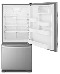 Amana 18 Cu. Ft. Bottom-Mount Refrigerator – ABB1924BRM|Réfrigérateur Amana de 18 pi³ à congélateur inférieur – ABB1924BRM|ABB1924M