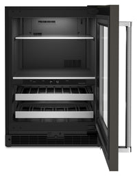 KitchenAid 4.9 Cu. Ft. 14-Bottle Beverage Centre with Right-Swing Door - KUBR314KBS | Refroidisseur à boissons KitchenAid 4,9 pi3 14 bouteilles, charnières de porte à droite - KUBR314KBS | KUBR314B